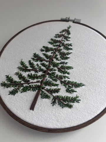 Embroidered 6 inch Pine Hoop